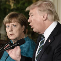 Merkel, Trump