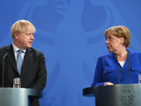 Johnson and Merkel